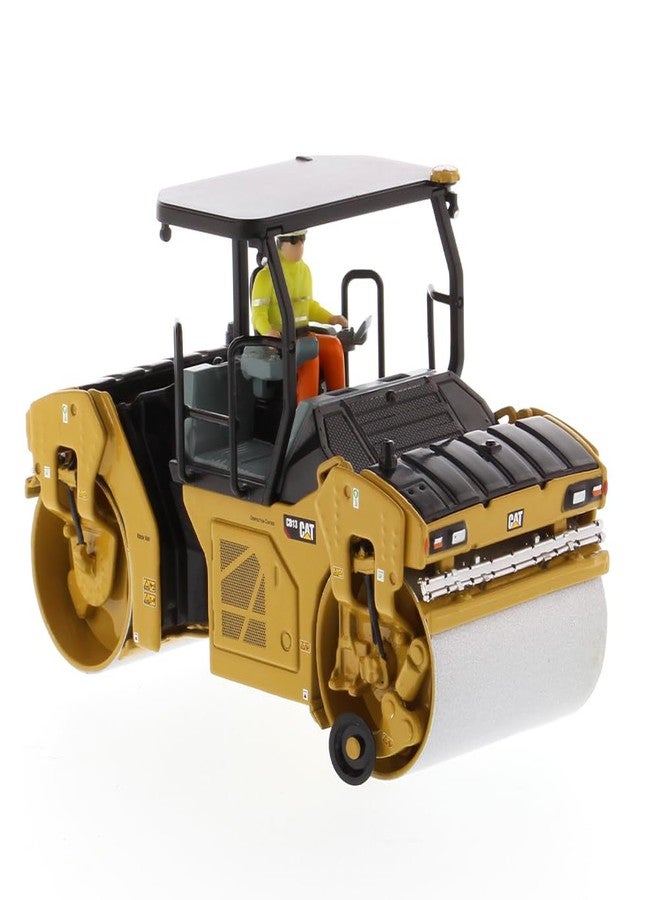 Diecast Masters CAT Caterpillar CB-13 Tandem Vibratory Roller with ROPS and Operator High Line Series 1/50 Diecast Model by Diecast Masters 85594 - Image 2